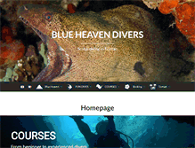 Tablet Screenshot of blueheavendivers.com